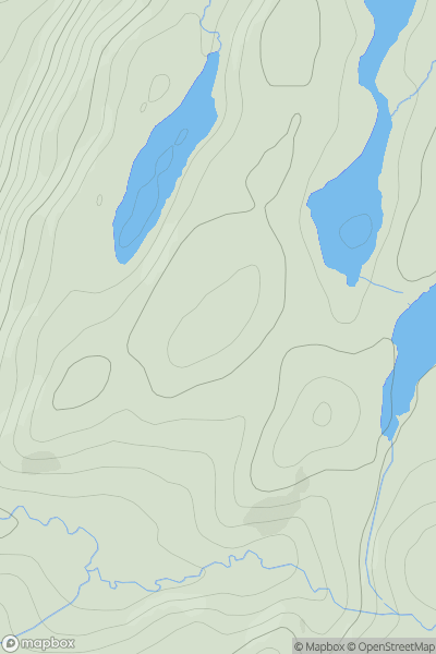 Thumbnail image for Creag na h-Airighe [Knapdale and Kintyre] showing contour plot for surrounding peak